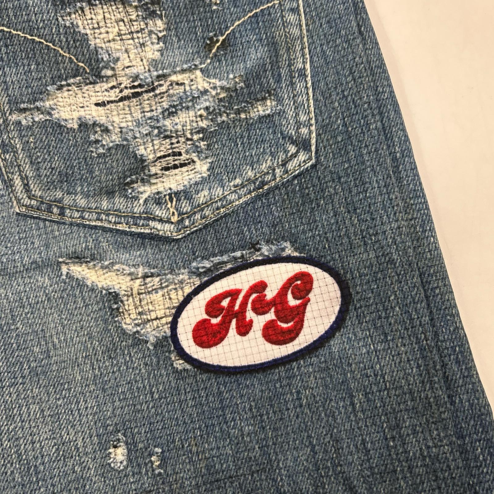HYSTERIC GLAMOUR ヒステリックグラマー 02191AP06 ブルー ダメージ