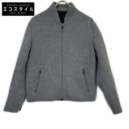 RING JACKET Ring Jacket 59083F06B Light Grey Wool-Cashmere Double-Face Zip-Up Jacket