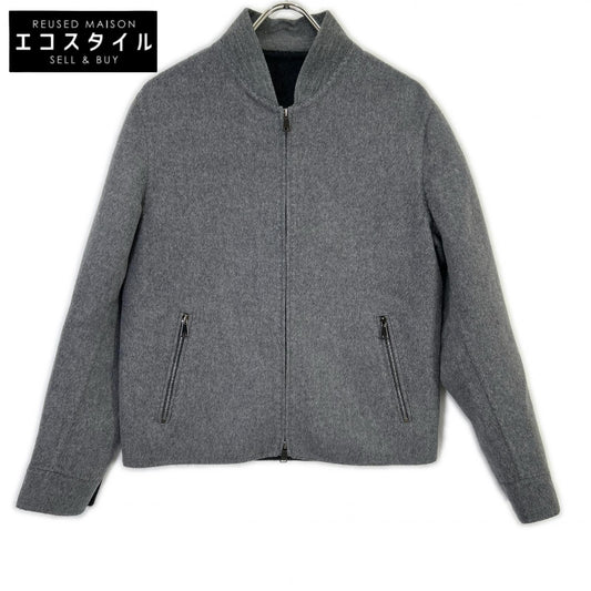 RING JACKET リングヂャケット 59083F06B ライトグレー ウールカシミヤ ダブルフェイス ジップアップ ジャケット ジャケット