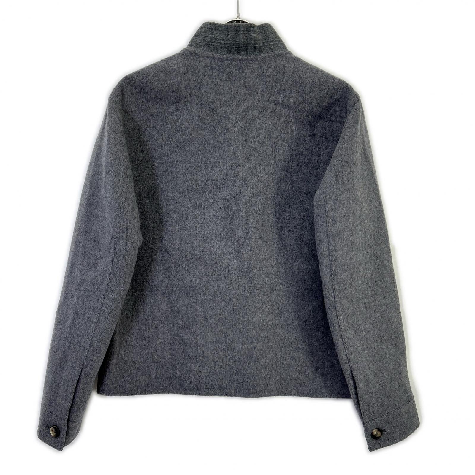 RING JACKET Ring Jacket 59083F06B Light Grey Wool-Cashmere Double-Face Zip-Up Jacket