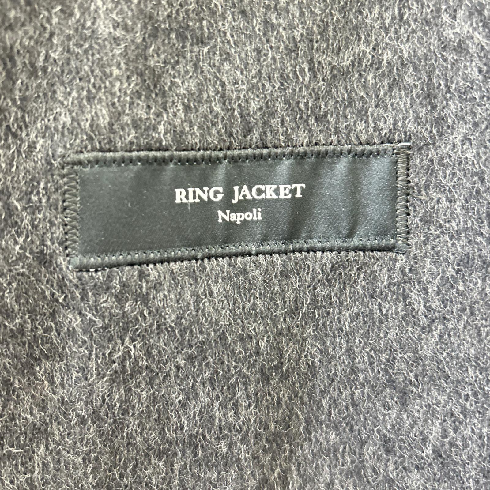 RING JACKET Ring Jacket 59083F06B Light Grey Wool-Cashmere Double-Face Zip-Up Jacket