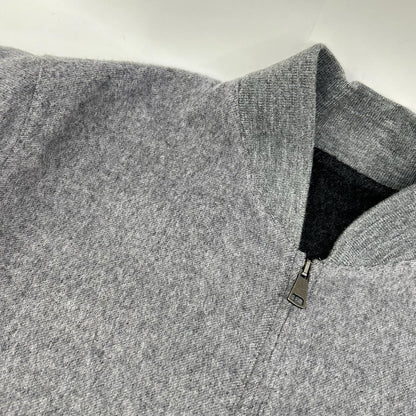 RING JACKET Ring Jacket 59083F06B Light Grey Wool-Cashmere Double-Face Zip-Up Jacket