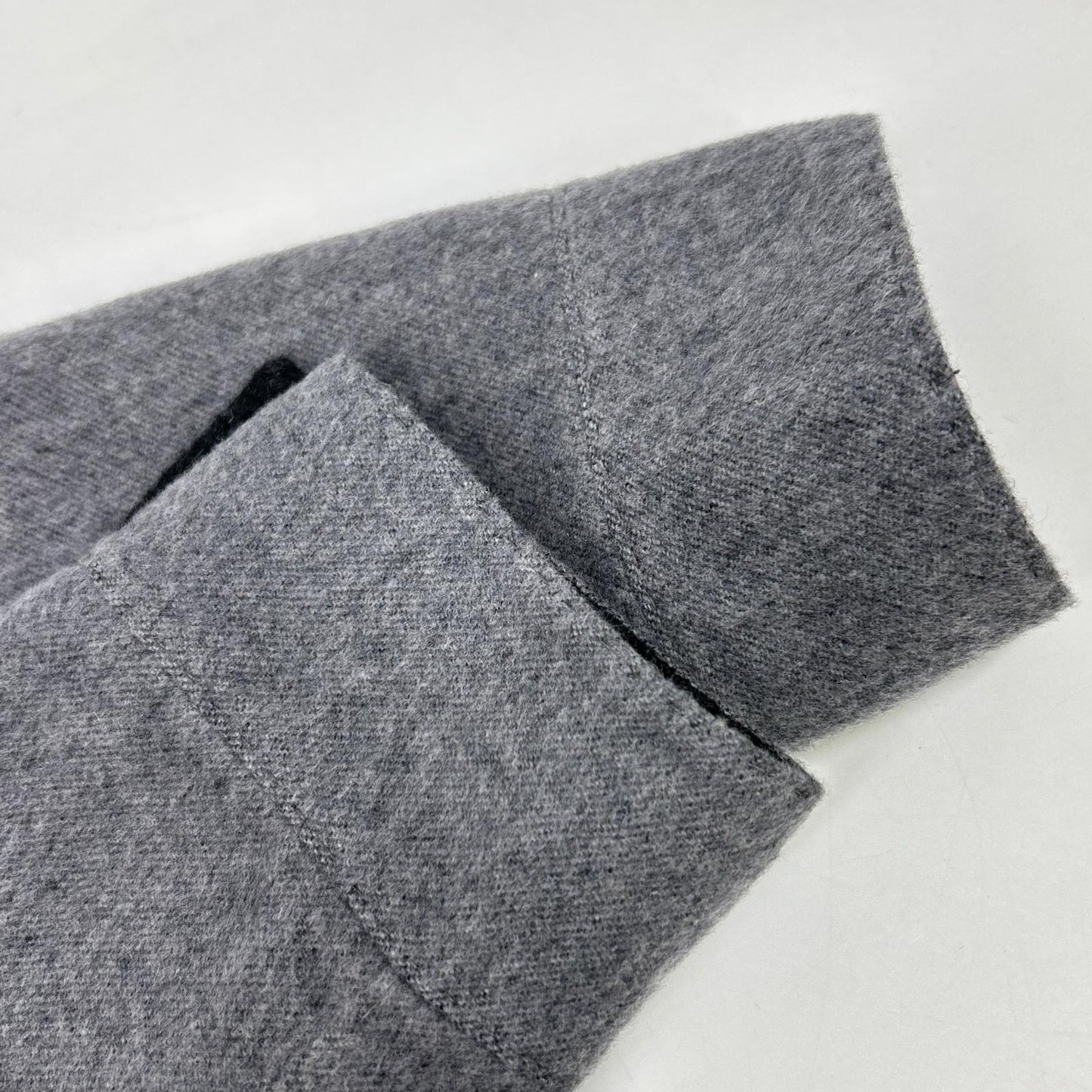 RING JACKET Ring Jacket 59083F06B Light Grey Wool-Cashmere Double-Face Zip-Up Jacket