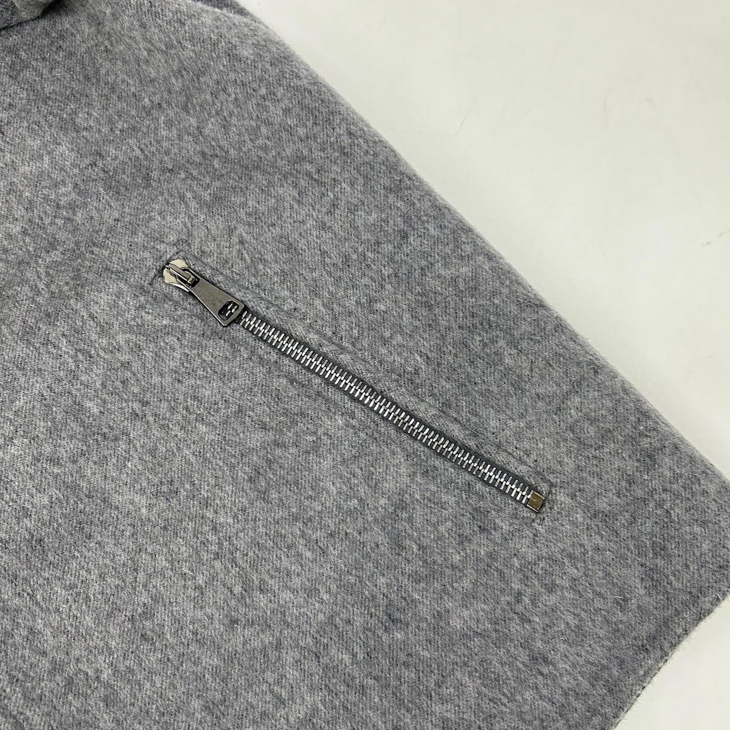 RING JACKET Ring Jacket 59083F06B Light Grey Wool-Cashmere Double-Face Zip-Up Jacket