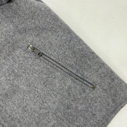 RING JACKET Ring Jacket 59083F06B Light Grey Wool-Cashmere Double-Face Zip-Up Jacket