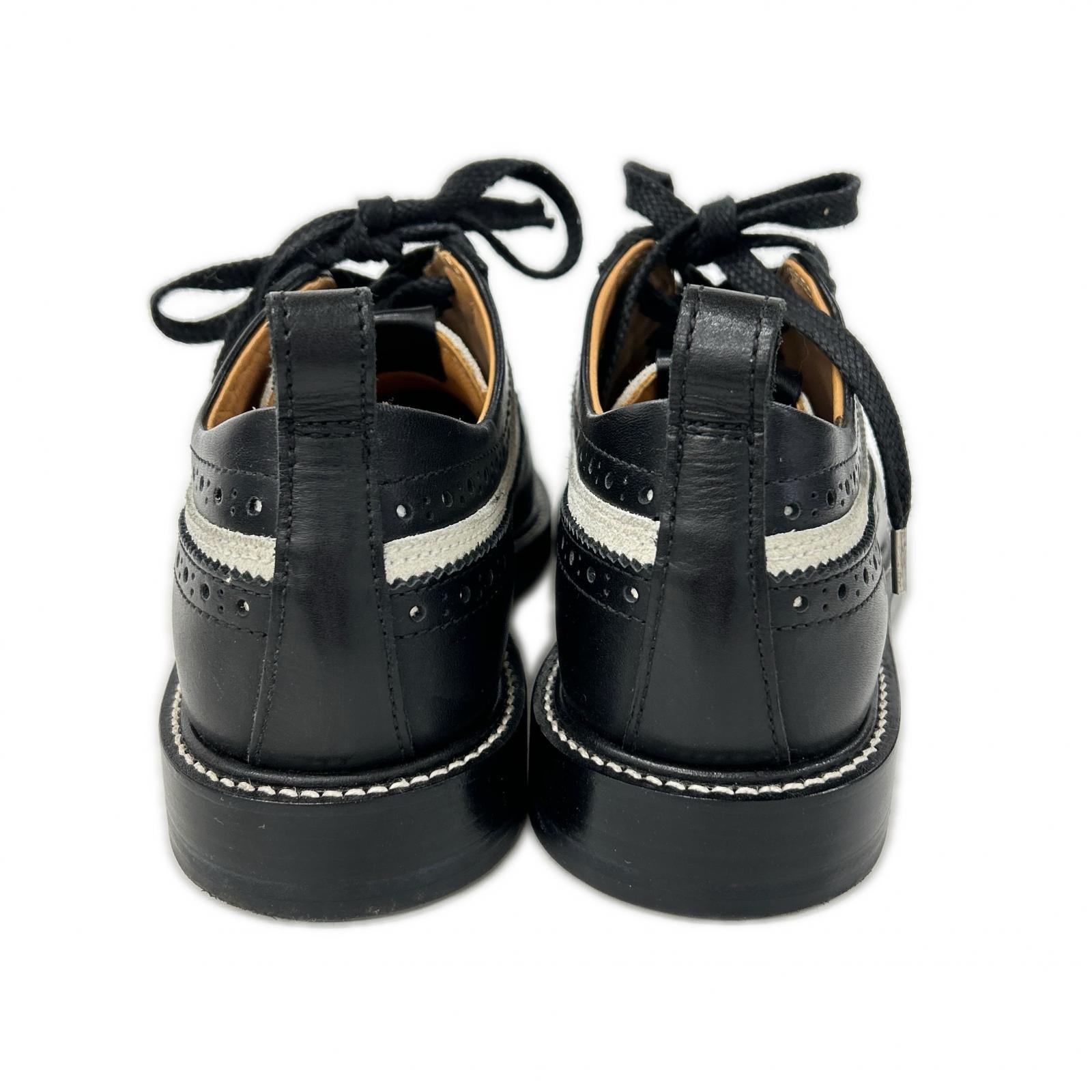 tq-s-ydn YODANICHI Leather/Suede Low-Cut Wingtip Shoes Shoes 4 Men's