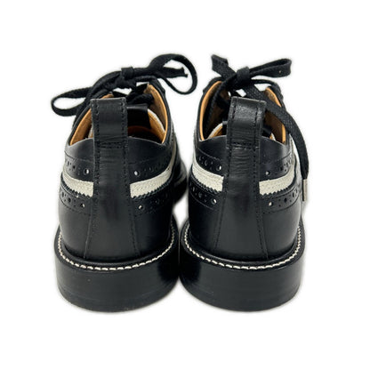 tq-s-ydn YODANICHI Leather/Suede Low-Cut Wingtip Shoes Shoes 4 Men's