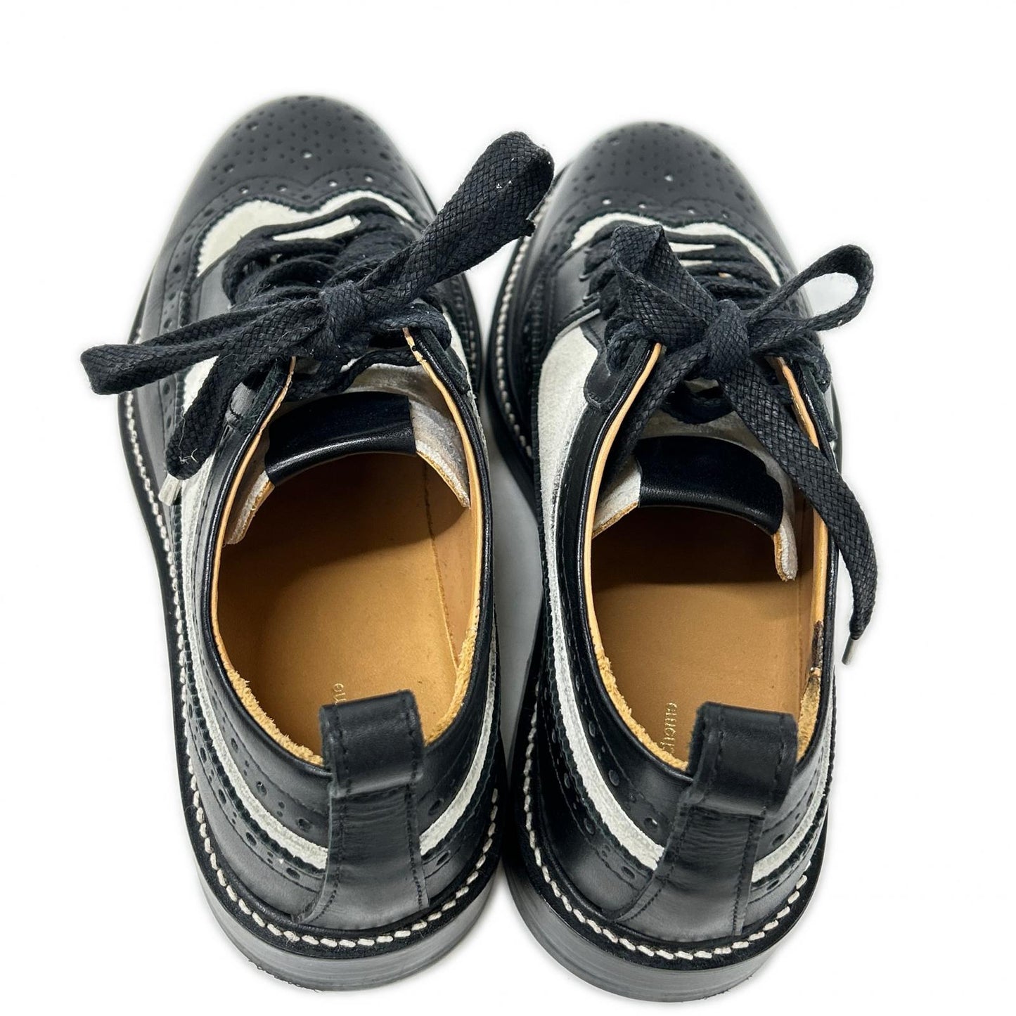 tq-s-ydn YODANICHI Leather/Suede Low-Cut Wingtip Shoes Shoes 4 Men's