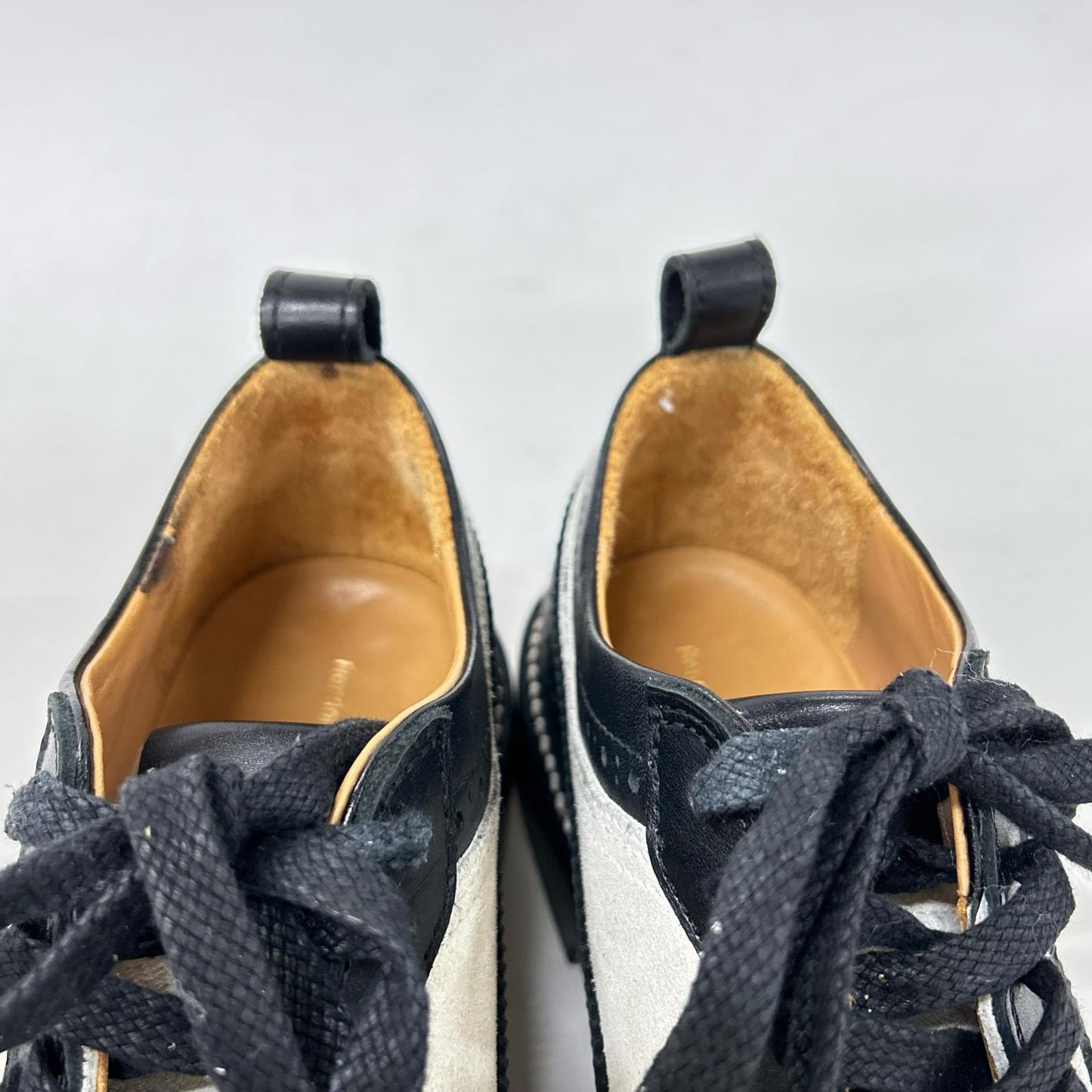 tq-s-ydn YODANICHI Leather/Suede Low-Cut Wingtip Shoes Shoes 4 Men's