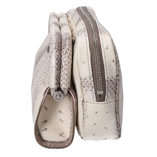 A.D.M.J. Accessoires De Mademoiselle ADMJ [Near Mint] 22SC020201 THE BEE Python Clasp Shoulder Bag