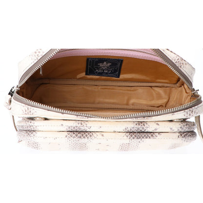 A.D.M.J. Accessoires De Mademoiselle ADMJ 【新品同様】22SC020201 THE BEE パイソン がま口 ショルダーバッグ