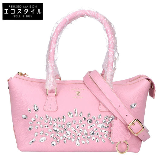 A.D.M.J. Accessoires De Mademoiselle ADMJ [Near Mint] 18SC080104 Swarovski Crystal Embellished 2-Way Shoulder Tote Bag