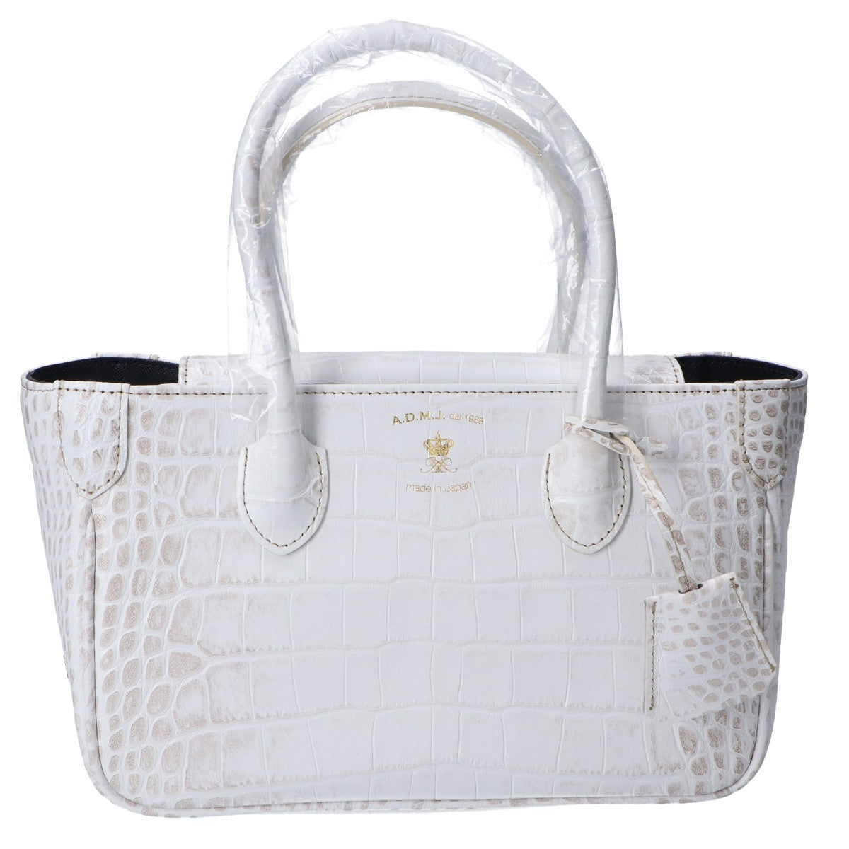 A.D.M.J. Accessoires De Mademoiselle ADMJ 【新品同様】20AW01007 ヒマラヤクロコ型押し ミニ トートバッグ