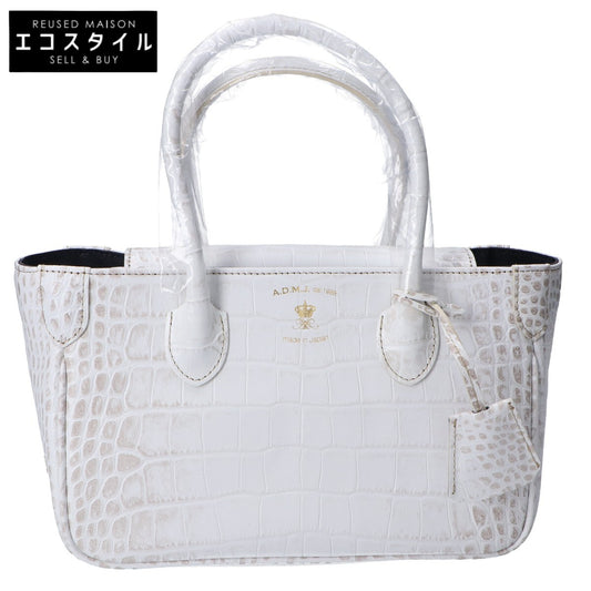A.D.M.J. Accessoires De Mademoiselle ADMJ [Near Mint] 20AW01007 Himalaya Crocodile Embossed Mini Tote Bag