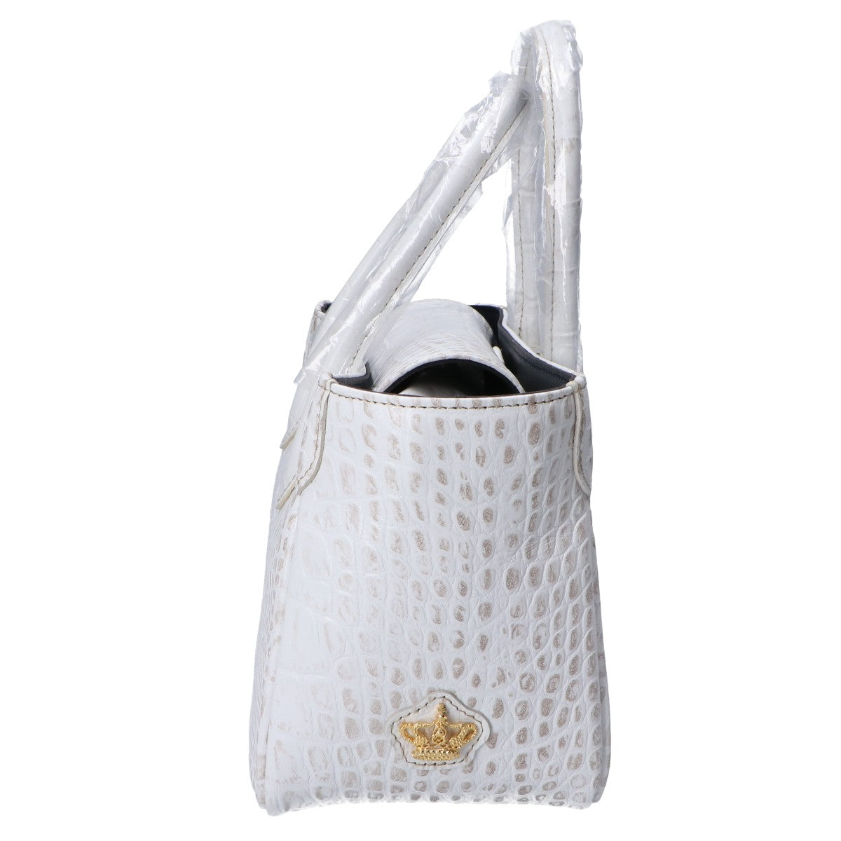 A.D.M.J. Accessoires De Mademoiselle ADMJ 【新品同様】20AW01007 ヒマラヤクロコ型押し ミニ トートバッグ