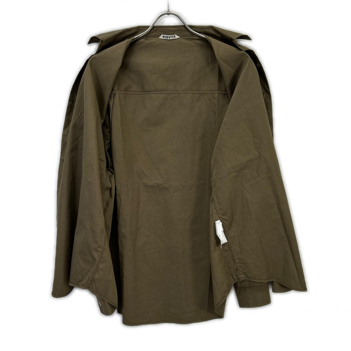 AURALEE オーラリー A24AS02TN 24AW 卡其色 WASHED FINX 斜纹大衬衫 长袖衬衫 上衣