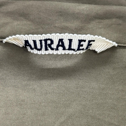 AURALEE オーラリー A24AS02TN 24AW 卡其色 WASHED FINX 斜纹大衬衫 长袖衬衫 上衣