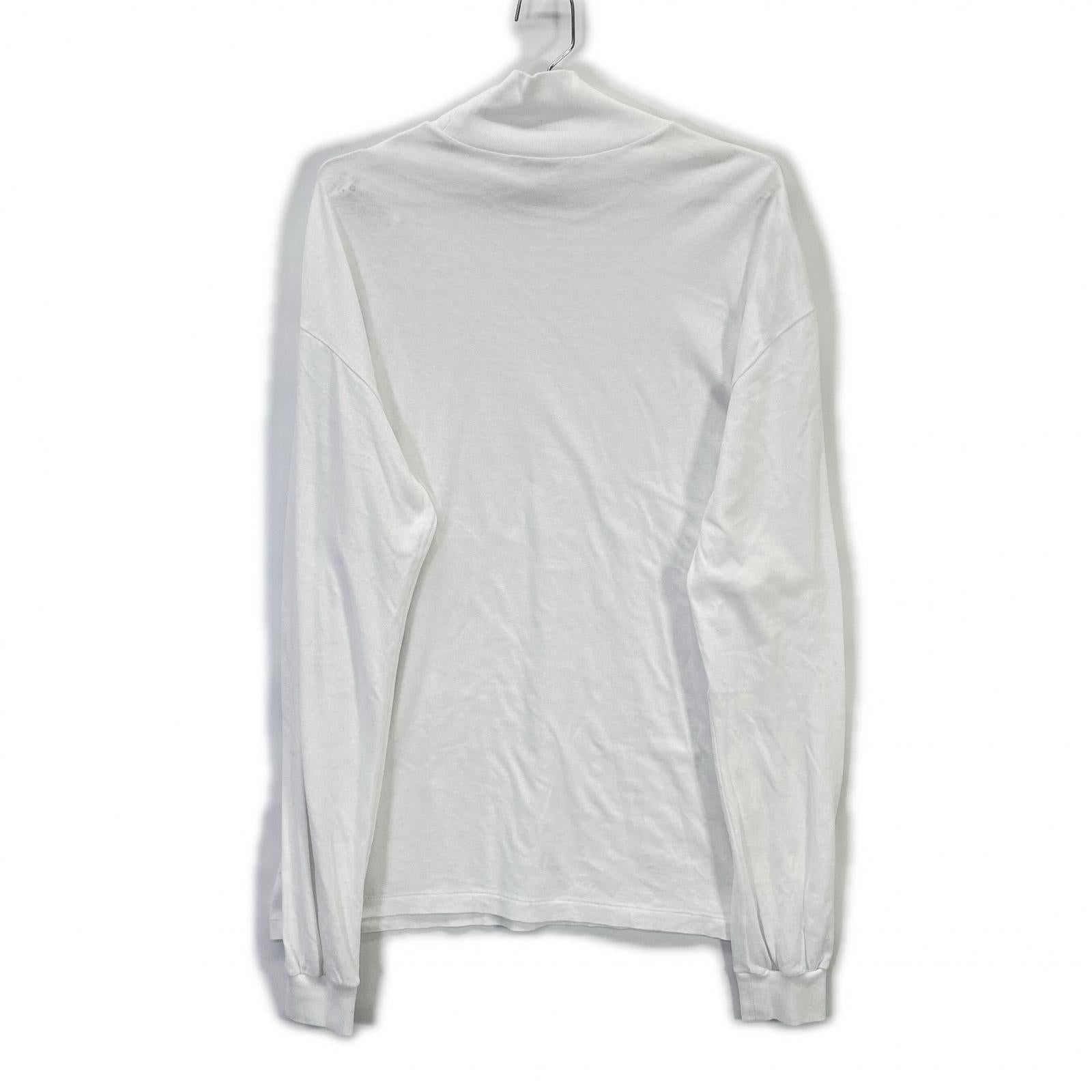 AURALEE オーラリー A22AP03ST 22AW ホワイト コットン100 SEAMLESS HI NECK L/S TEE カットソー トップス