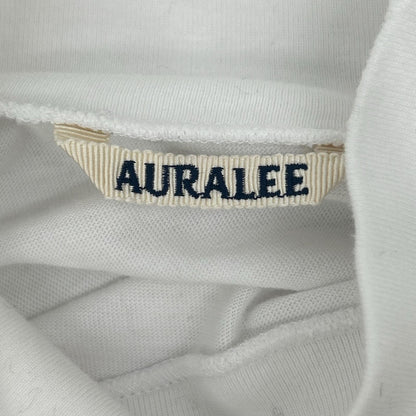 AURALEE オーラリー A22AP03ST 22AW ホワイト コットン100 SEAMLESS HI NECK L/S TEE カットソー トップス
