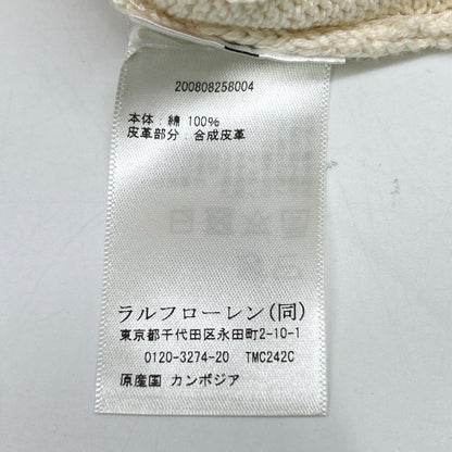 LAUREN RALPH LAUREN ローレン ラルフローレン アイボリー バックルド コットン セーター トップス