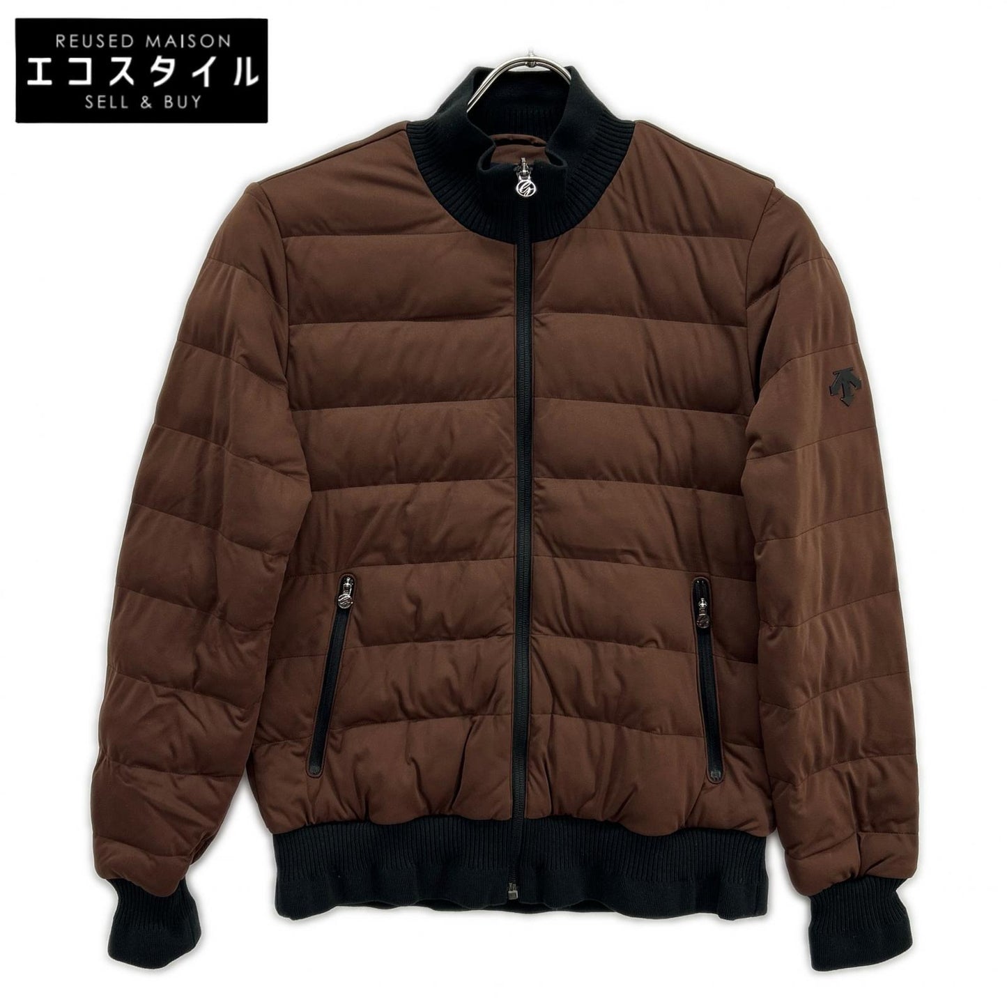 DG4FJK02L Brown Padded Full-Zip Jacket L Women's