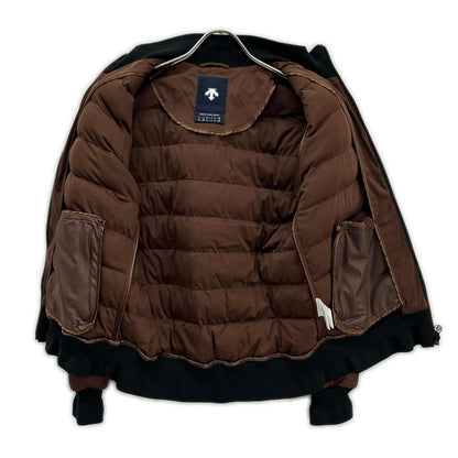 DG4FJK02L Brown Padded Full-Zip Jacket L Women's