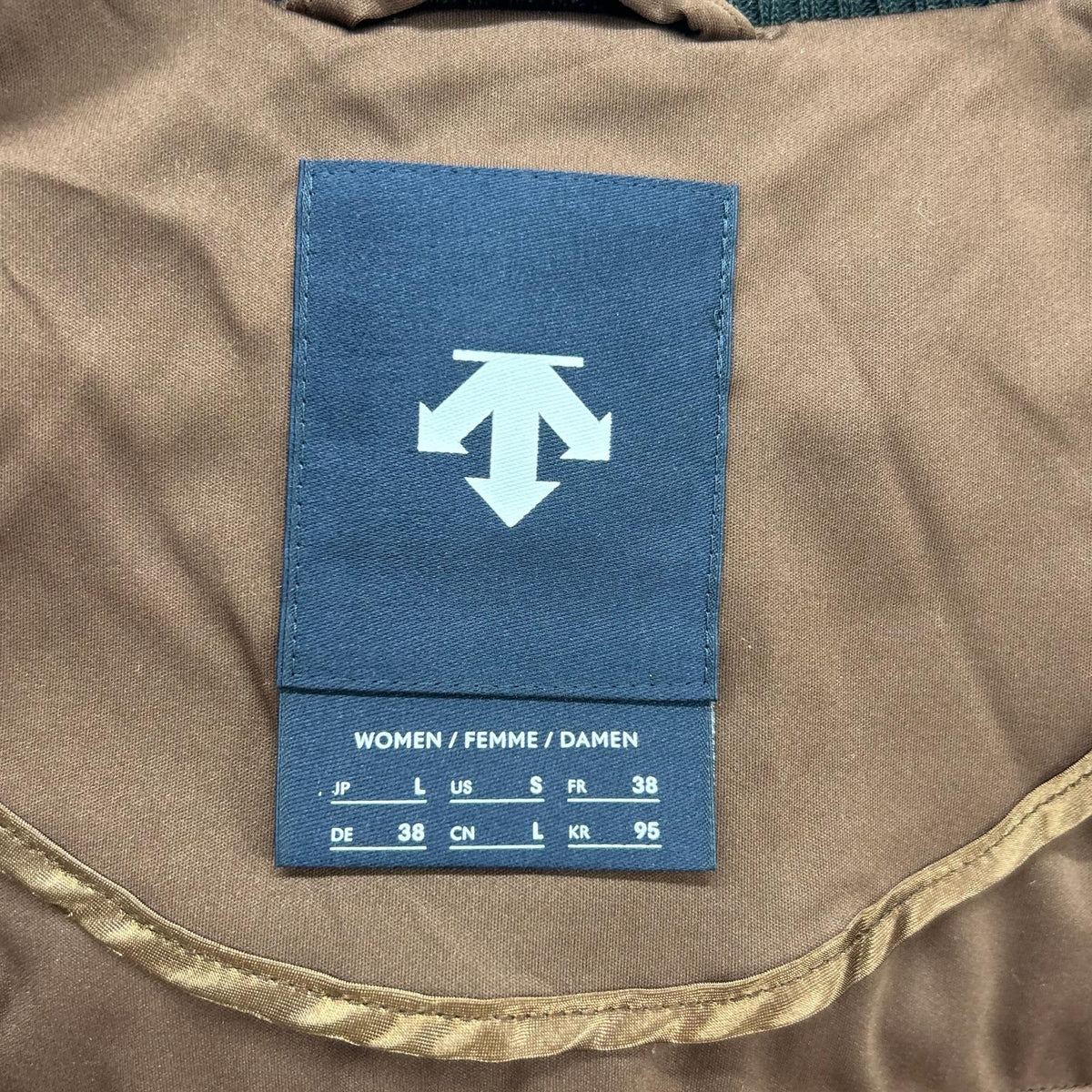 DESCENTE DG4FJK02L Brown Padded Full-Zip Jacket Jacket