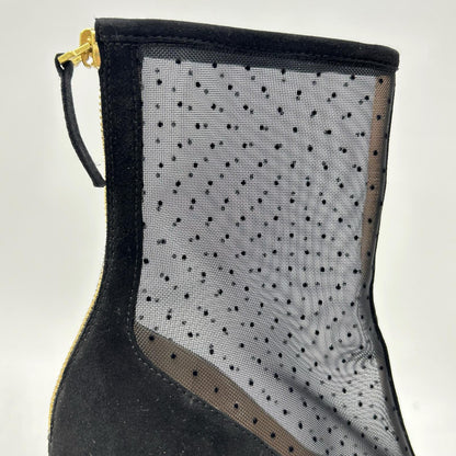 PELLICO ペリーコ DOT TULLE BOOTS METRO スエードｘメッシュ ヒール ショートブーツ シューズ