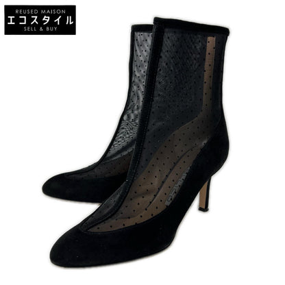 PELLICO ペリーコ DOT TULLE BOOTS METRO スエードｘメッシュ ヒール ショートブーツ シューズ