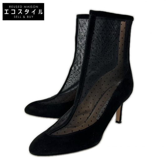 PELLICO ペリーコ DOT TULLE BOOTS METRO スエードｘメッシュ ヒール ショートブーツ シューズ