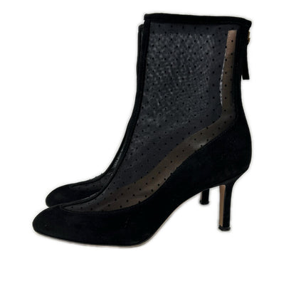 PELLICO ペリーコ DOT TULLE BOOTS METRO スエードｘメッシュ ヒール ショートブーツ シューズ