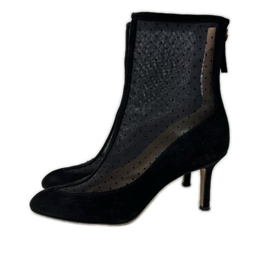 PELLICO ペリーコ DOT TULLE BOOTS METRO スエードｘメッシュ ヒール ショートブーツ シューズ