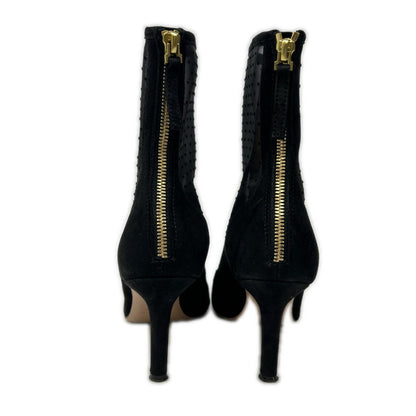 PELLICO ペリーコ DOT TULLE BOOTS METRO スエードｘメッシュ ヒール ショートブーツ シューズ