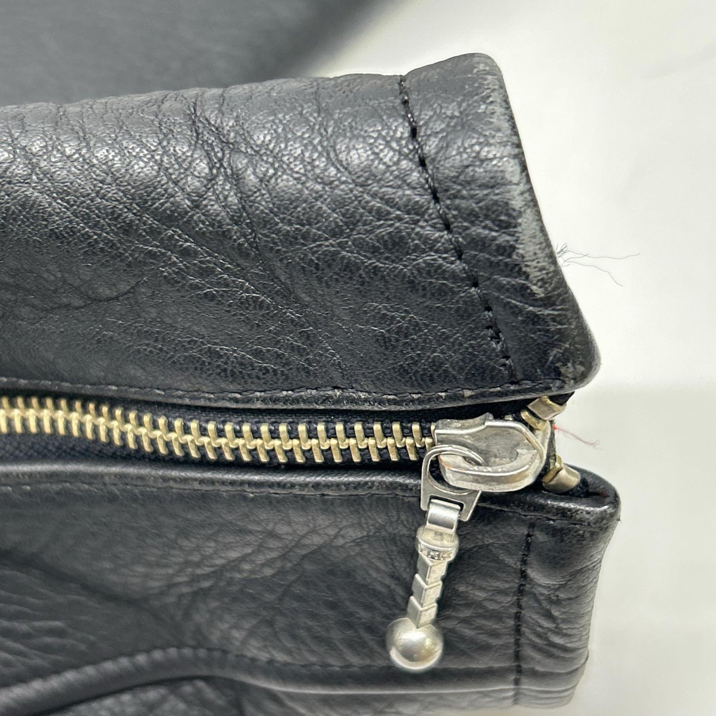 【K'S LEATHER】黑色 牛皮 肩肘带护垫 双排扣机车夹克 M 男士
