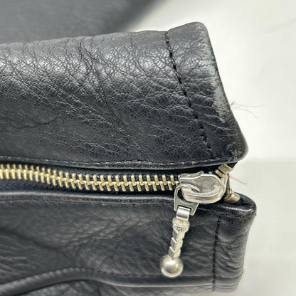 【K'S LEATHER】黑色 牛皮 肩肘带护垫 双排扣机车夹克 M 男士