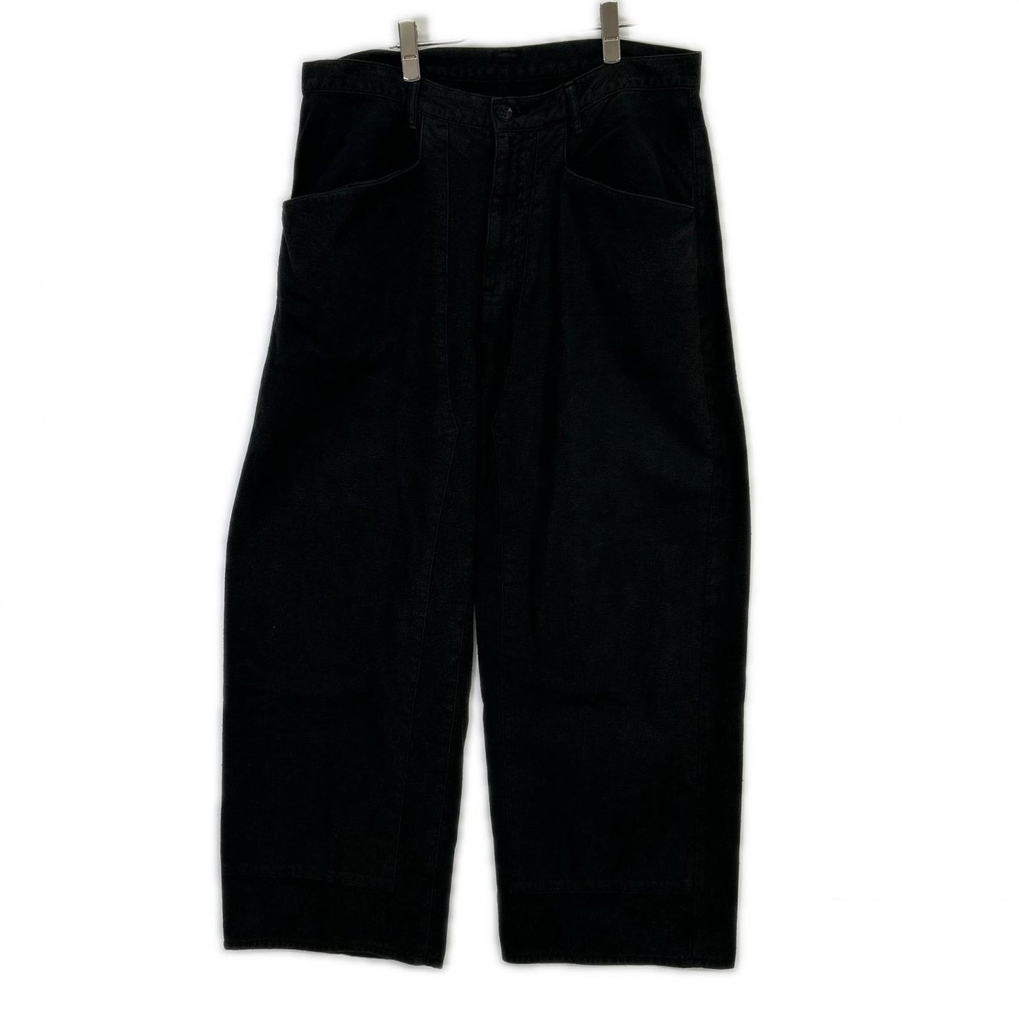 ANCELLM アンセルム 26SS ANC-PT112 黑色 C/R DUCK DOUBLEKNEE PANTS/鸭绒双层膝盖长裤 下装