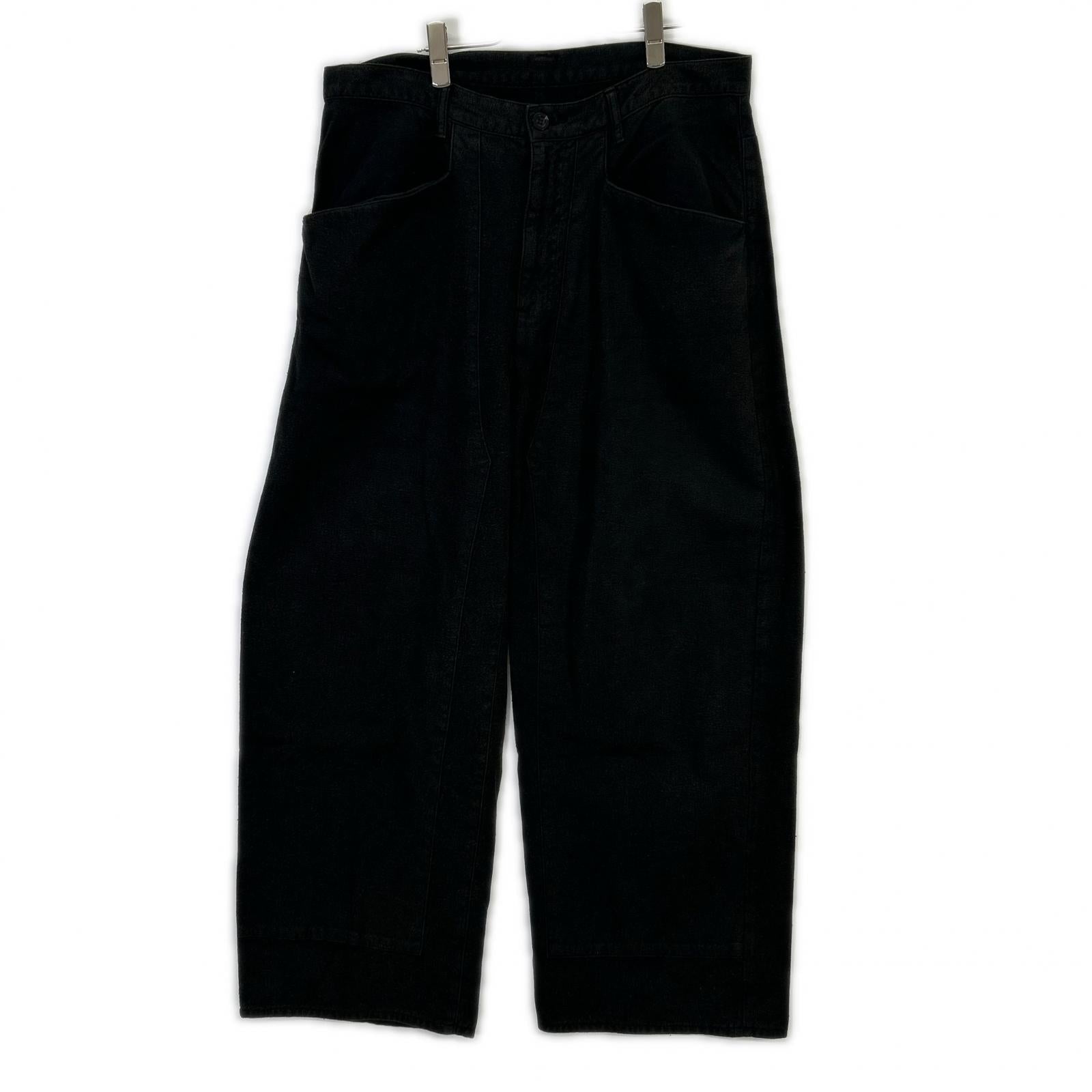 ANCELLM アンセルム 26SS ANC-PT112 黑色 C/R DUCK DOUBLEKNEE PANTS/鸭绒双层膝盖长裤 下装