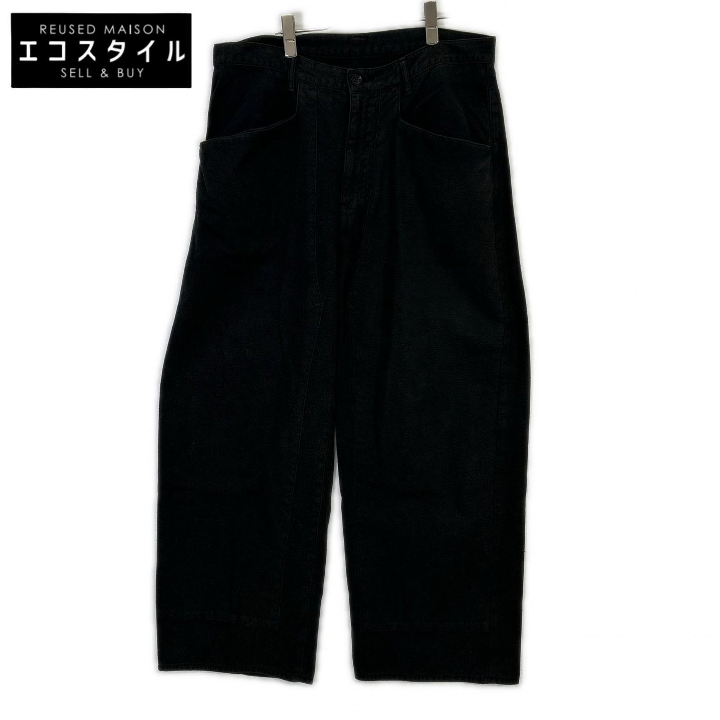 ANCELLM アンセルム 26SS ANC-PT112 黑色 C/R DUCK DOUBLEKNEE PANTS/鸭绒双层膝盖长裤 下装
