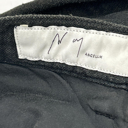 ANCELLM アンセルム 26SS ANC-PT112 黑色 C/R DUCK DOUBLEKNEE PANTS/鸭绒双层膝盖长裤 下装