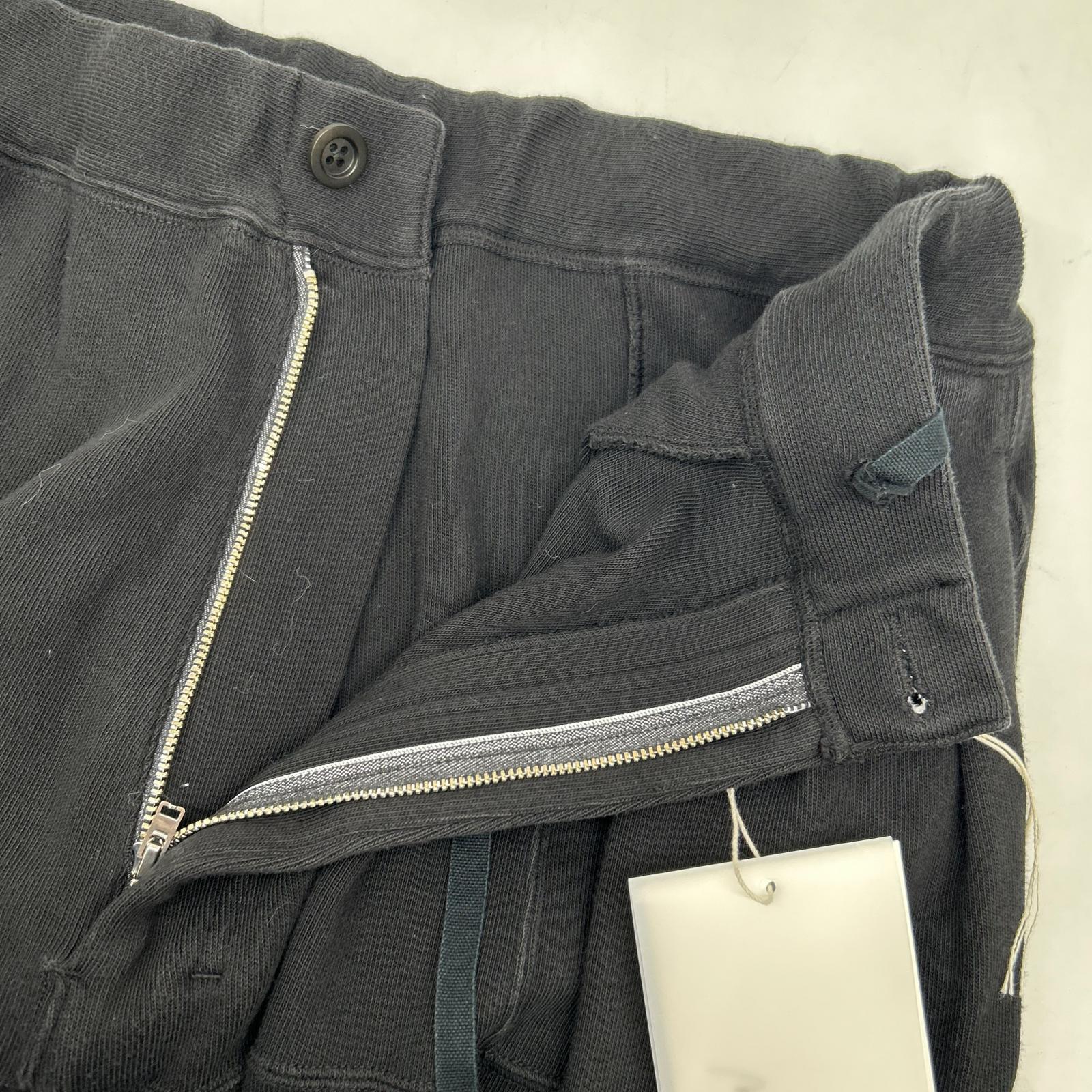 ANCELLM ANC-PT110 Black SMOOTH PANEL WIDE SLACKS Bottoms
