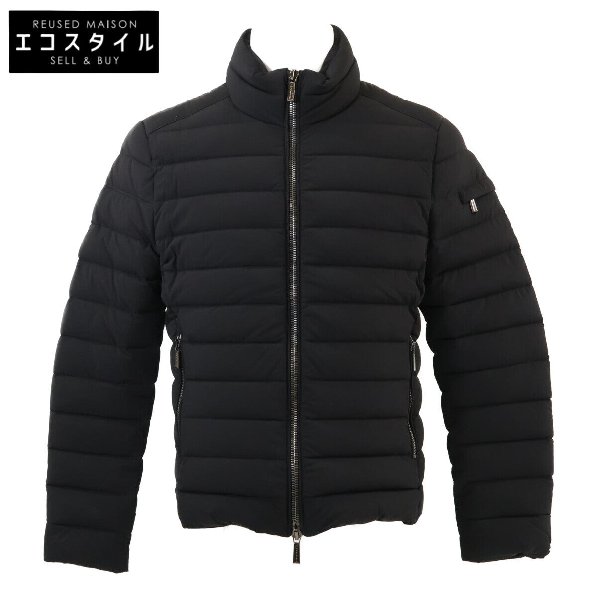 MOORER ムーレー 美品 ACQUA RAY-KN ホワイトグースダウン スランドカラー W-ZIPダウンブルゾン 48 MOORER ムーレー 美品 ACQUA RAY-KN ホワイトグースダウン スランド