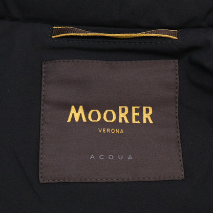 MOORER ムーレー 美品 ACQUA RAY-KN ホワイトグースダウン スランドカラー W-ZIPダウンブルゾン ジャケット
