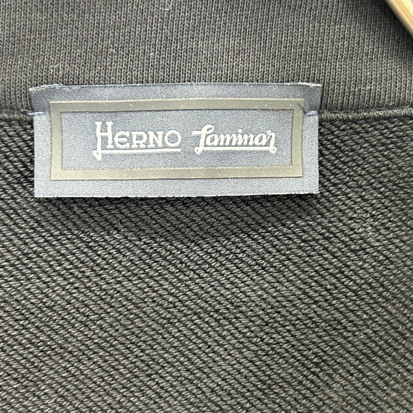 HERNO 赫尔诺 JC002UL-50017 Laminar系列 黑色 棉质尼龙拼接 拉链运动夹克 上衣