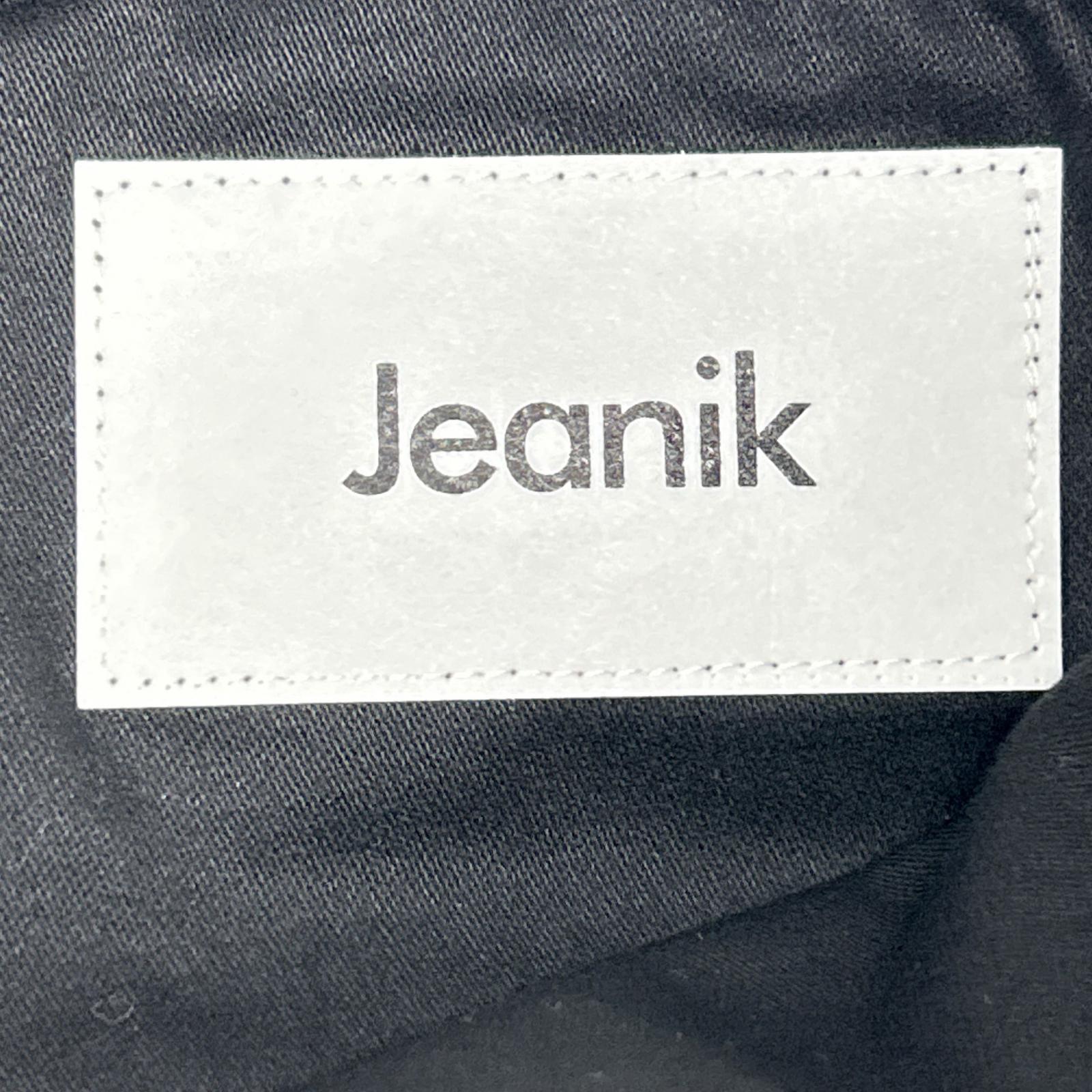 Jeanik ジーニック JEANIK103 BAKER ブラック コットン ジップフライ ダブルステッチ ベイカーパンツ ボトムス