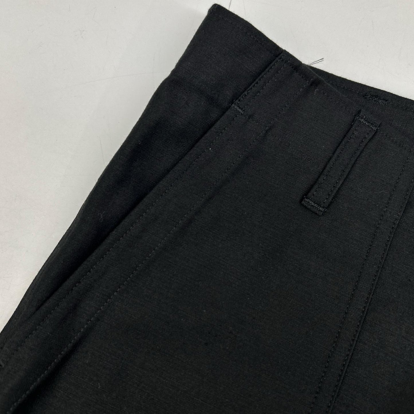 Jeanik ジーニック JEANIK103 BAKER ブラック コットン ジップフライ ダブルステッチ ベイカーパンツ ボトムス