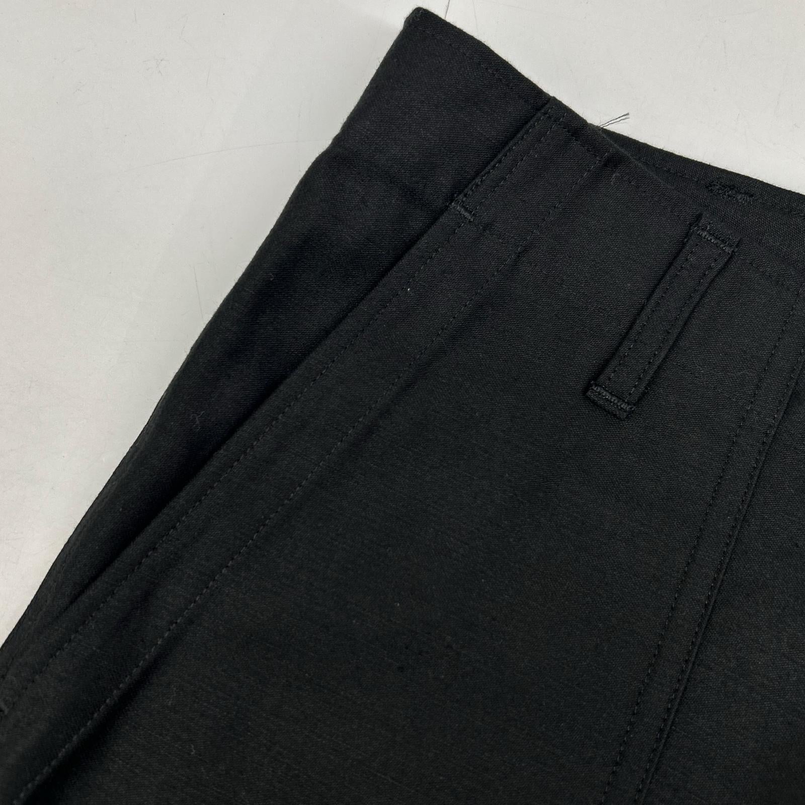 Jeanik ジーニック JEANIK103 BAKER ブラック コットン ジップフライ ダブルステッチ ベイカーパンツ ボトムス