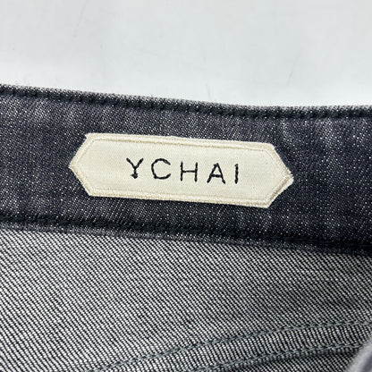 YCHAI イカイ YPU004 ROBUSTO/ロブスト ウォッシュブラック コットン ボタンフライ 5ポケット テーパードデニムパンツ ボトムス
