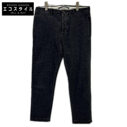 YPU037 ROBUSTO/Robust Wash Black Button Fly Denim Chino Pants Bottoms 31 Men's