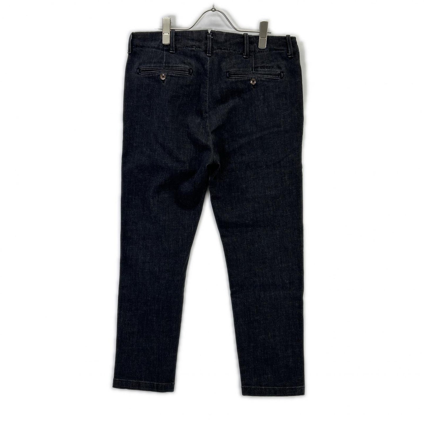 YPU037 ROBUSTO/Robust Wash Black Button Fly Denim Chino Pants Bottoms 31 Men's