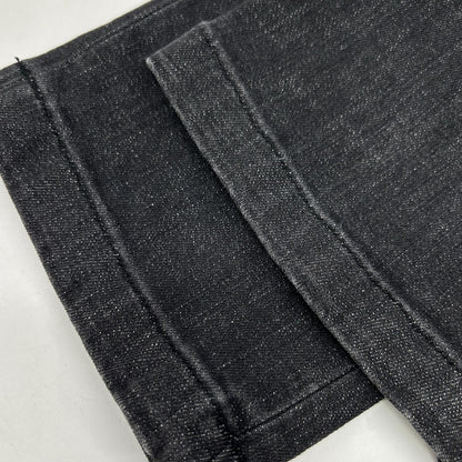 YPU037 ROBUSTO/Robust Wash Black Button Fly Denim Chino Pants Bottoms 31 Men's